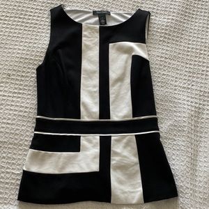 White House black market color block blouse